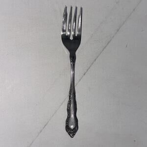 Utica Patrician Silver Floral Stainless Salad Fork